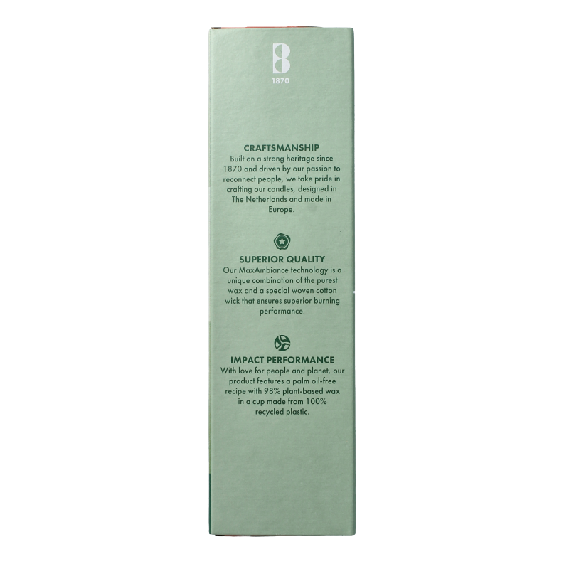 Set of 24 Bolsius Crystal Lights 6-hour candles in a box, featuring white paraffin wax and standard-sized candle design.