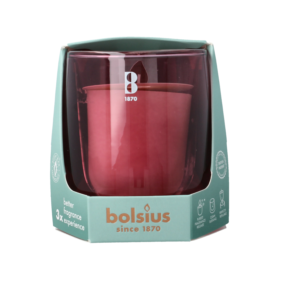Bolsius Clean light startkit cedarwood and vetiver candles, set of 1, featuring natural scented wax candles.