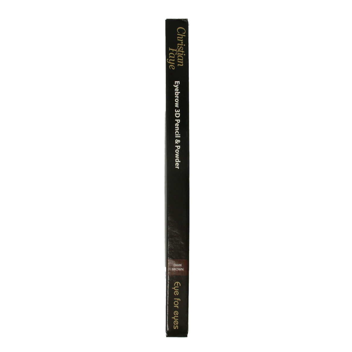 Christian Faye 3D eyebrow pencil and powder kit in dark brown for natural, defined eyebrow makeup.