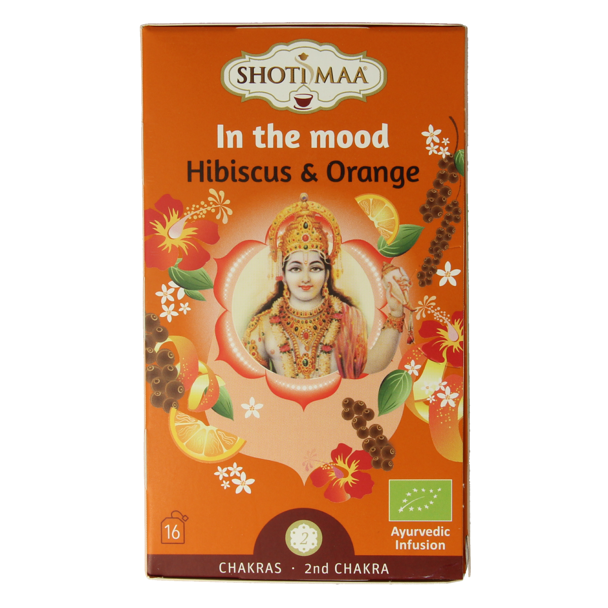 Shoti Maa In the Mood bio coffee and tea packets, 16-pack, featuring natural, organic coffee and tea products.