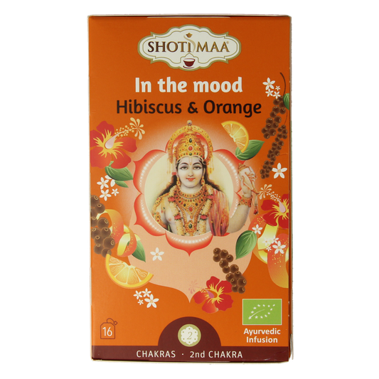 Shoti Maa In the Mood bio coffee and tea packets, 16-pack, featuring natural, organic coffee and tea products.