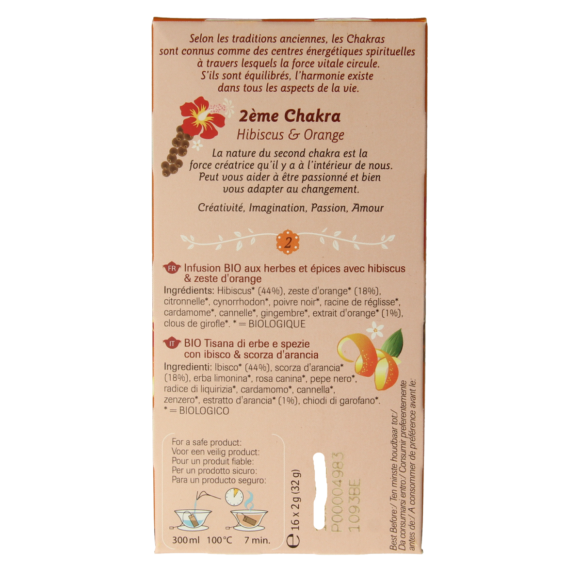 Shoti Maa In the Mood organic coffee and tea sachets, featuring 16 servings in a colorful box with coffee and tea blend packaging.