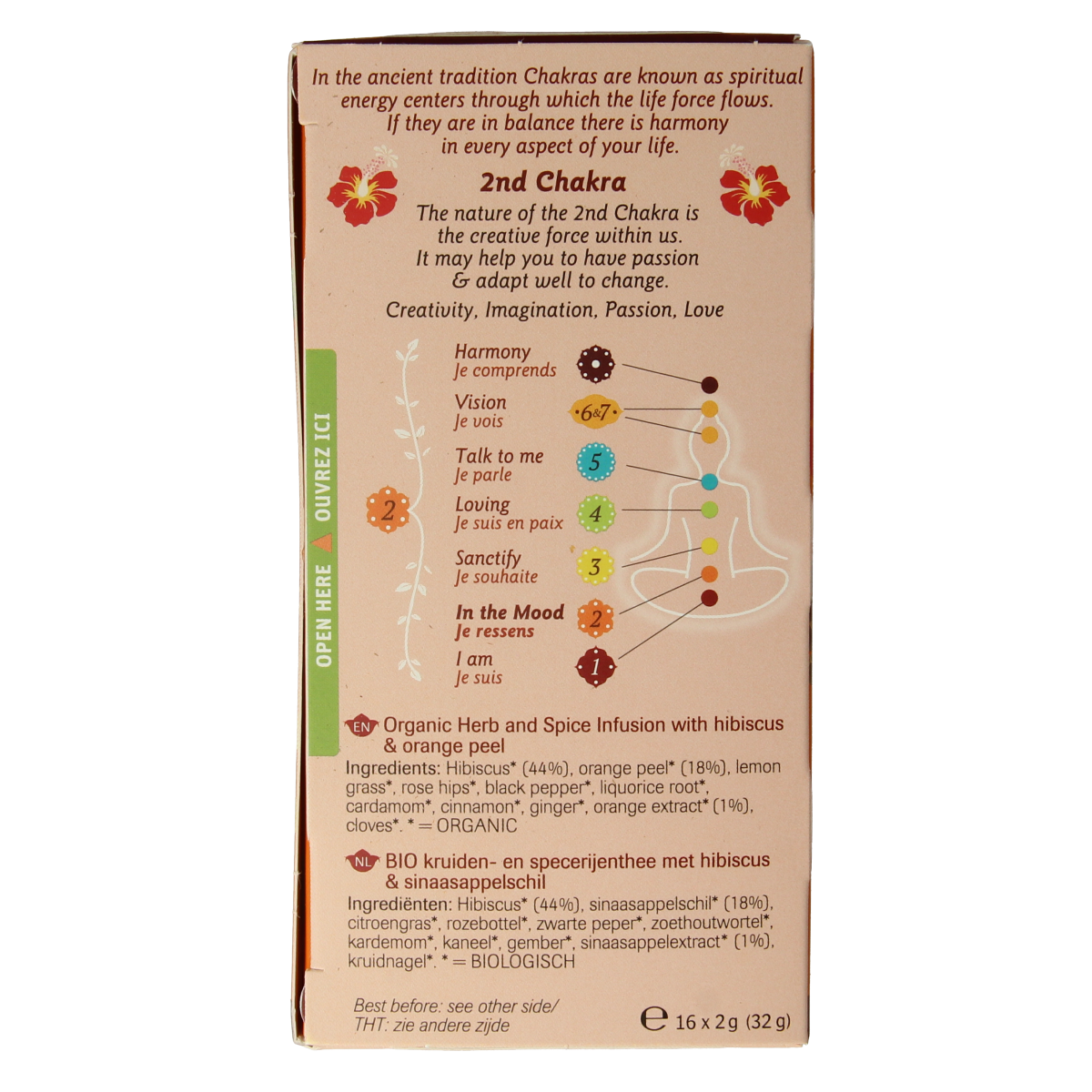 Shoti Maa In the Mood bio coffee and tea packets, 16-count, featuring natural, organic coffee and tea products in colorful packaging.