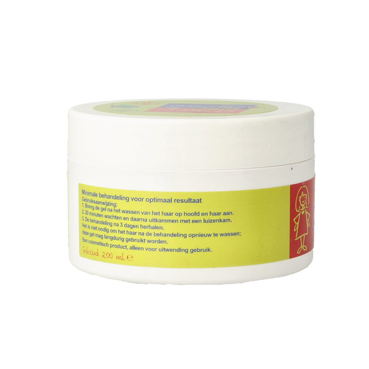 Cleani Kid Hoofdluis gel 200ml hair care product, clear gel in a tube for hair treatment, branded by Cleani Kid.