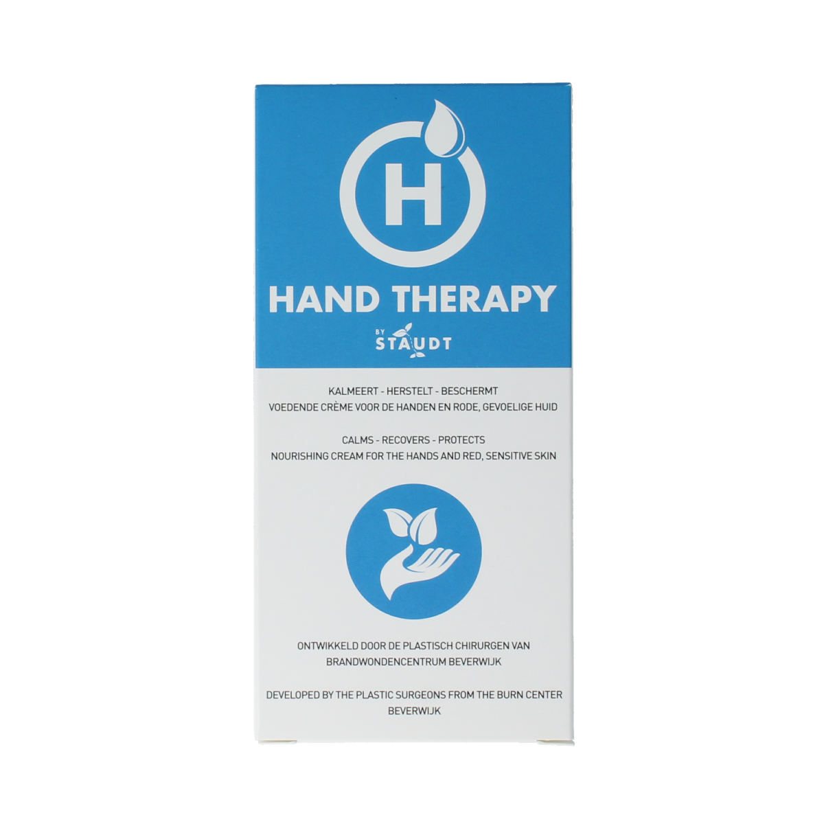 Staudt hand cream in a 75ml tube, featuring a sleek design, ideal for nourishing and moisturizing hands.