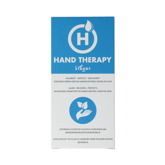 Staudt hand cream in a 75ml tube, featuring a sleek design, ideal for nourishing and moisturizing hands.