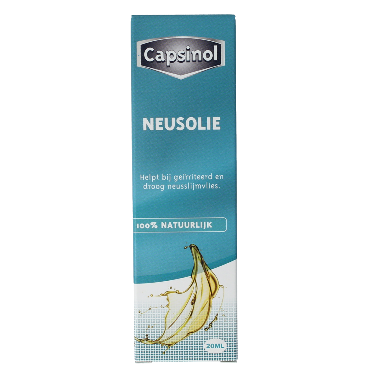 Capsinol Neusolie 20ml bottle, nasal care and inhalation product with natural herbal ingredients for nasal relief.