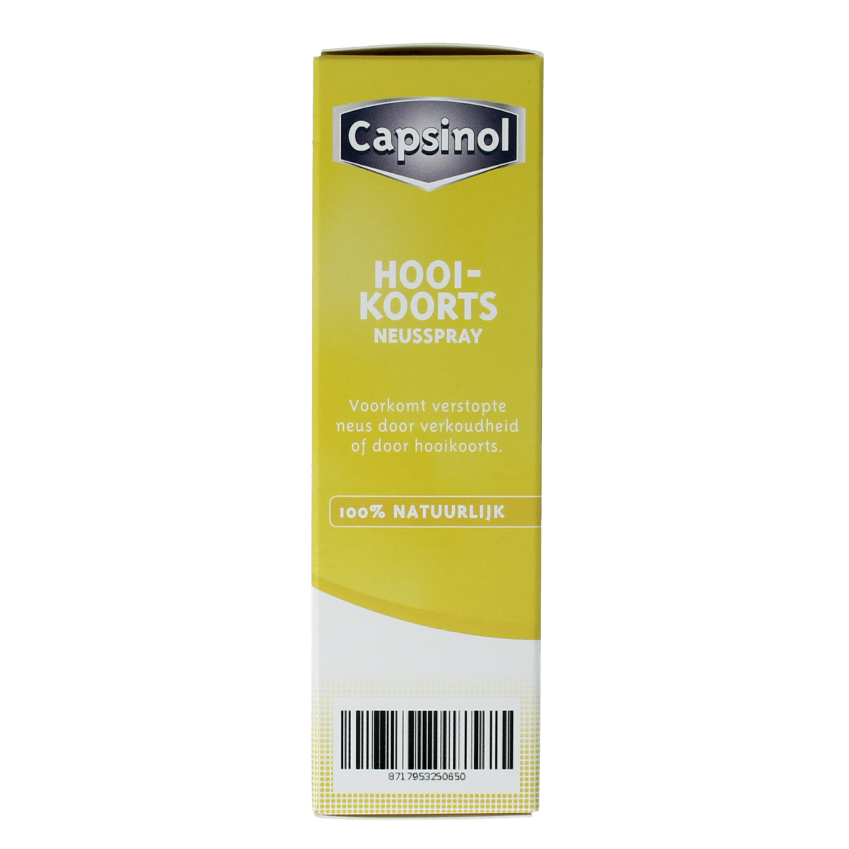 Capsinol Hooikoorts and allergy nasal spray bottle with nozzle, 20ml, for allergy relief and hay fever symptoms.