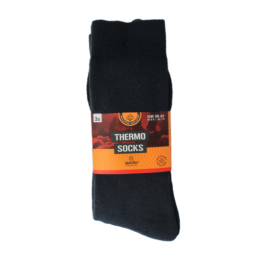 Apollo Thermosok 39-42 dark-colored sock pair, casual and comfortable socks from Apollo in a 3-pack.