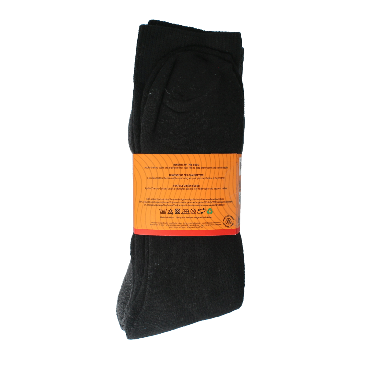Apollo Thermosok 43-46 dark assorted socks, 3 pairs, soft and comfortable cotton blend, suitable for everyday wear.