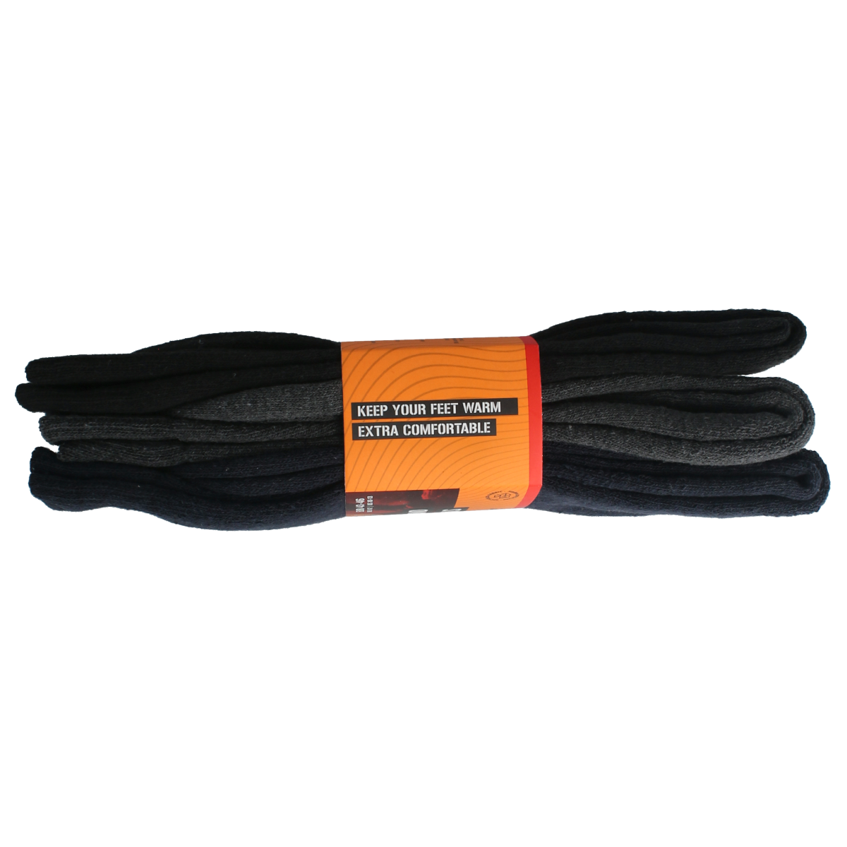 Pair of Apollo Thermosok 43-46 dark-colored socks, showing the assorted design and cozy fabric for comfortable wear.