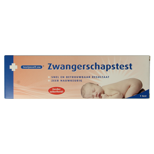 Testjezelf.nu zwangerschapstest midstream, one-piece pregnancy self-test kit with digital result display
