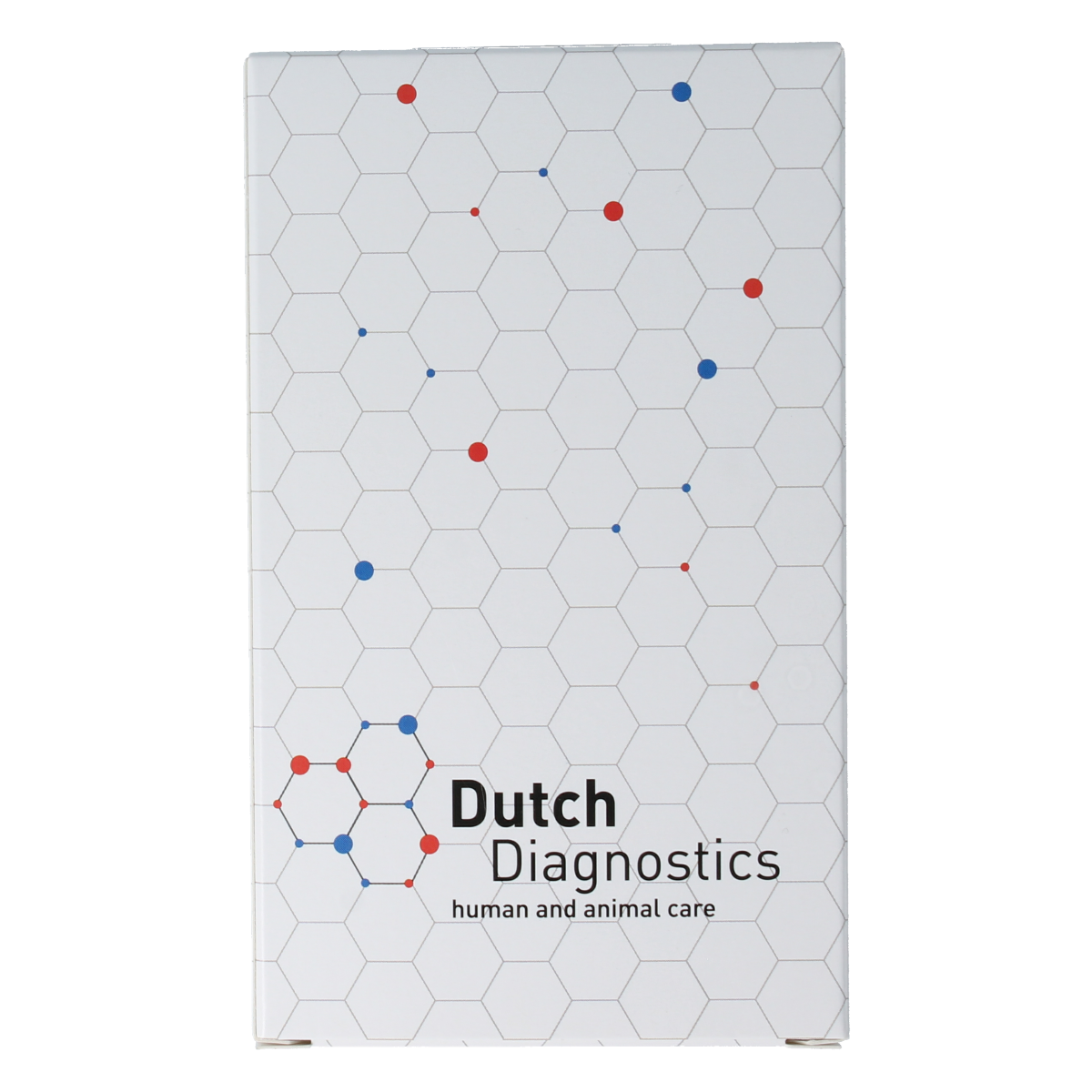 Testjezelf.nu COVID-19 testset for cats and dogs, showing two self-testing kits with swabs and test devices.