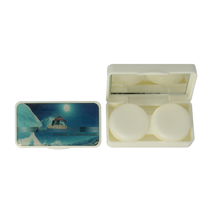 IBD Minikit fancy assorti lenzendoosjes for eye care, featuring multiple stylish contact lens cases in a colorful set.