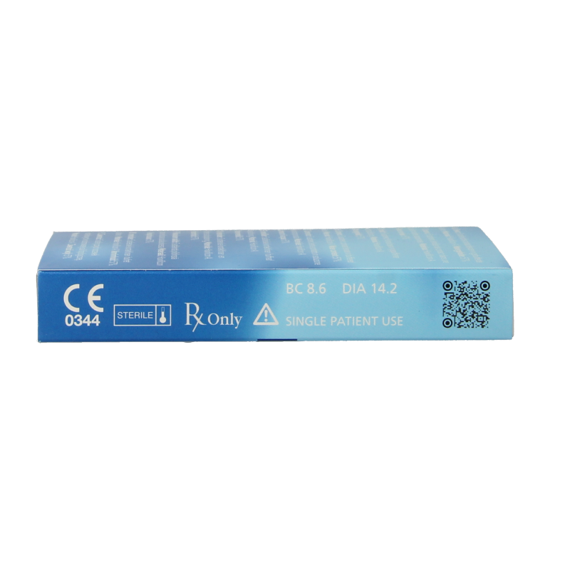 Unicare contact lenses +1.25 diopters in a box of six, suitable for vision correction, with packaging displaying the brand and product details.
