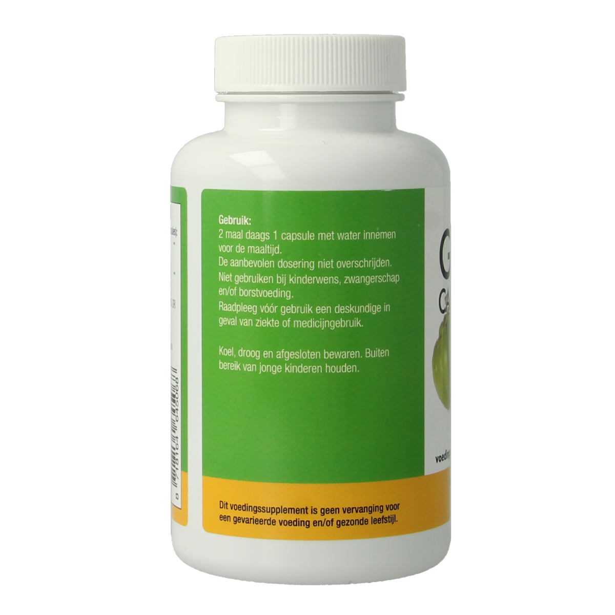 Natusor Garcinia cambogia 60% HCA capsules in a bottle, herbal supplement for weight management from Natusor.