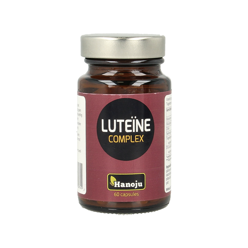 Hanoju luteine complex capsules with Tagetes erecta extract, 60 herbal supplement capsules for eye health.