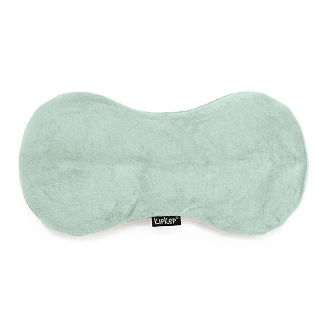 KipKep Woller warmtekussen in calming green, regular size, soft fabric with a comforting, cozy appearance.