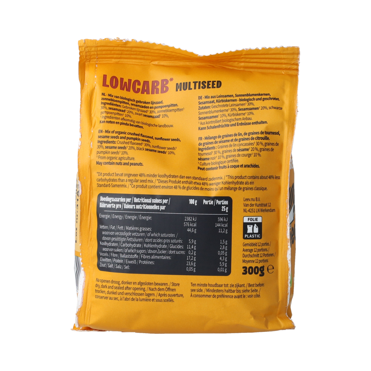 Leev Lowcarb multiseed bio 300.00 Gram