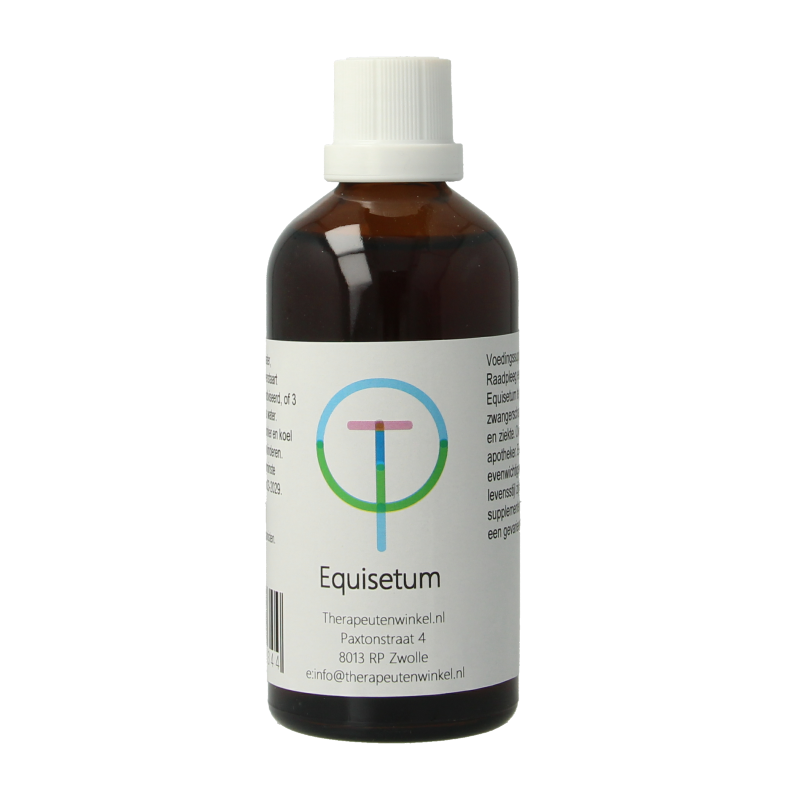 Therapeutenwinkel Equisetum herbal remedy in 100ml bottle, featuring fresh green herbs for natural health support.