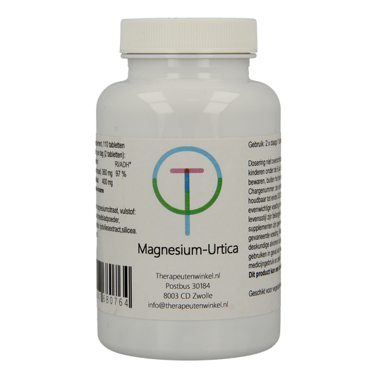 Therapeutenwinkel Magnesium Urtica mineral tablets in a bottle, dietary supplement for magnesium intake