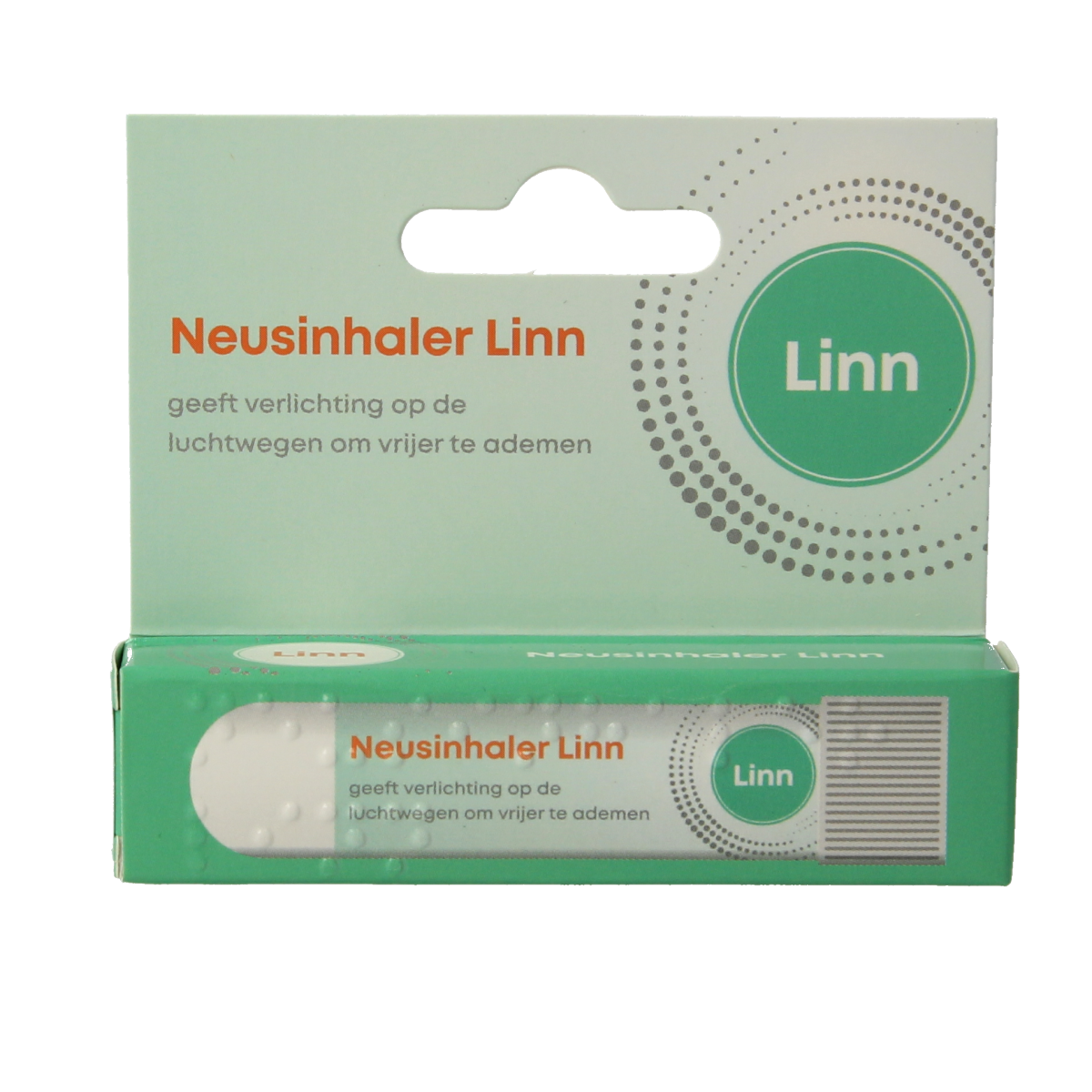 Linn Neusinhaler stick for nasal care and inhalation, shown in the image, designed to help with nasal congestion and breathing.