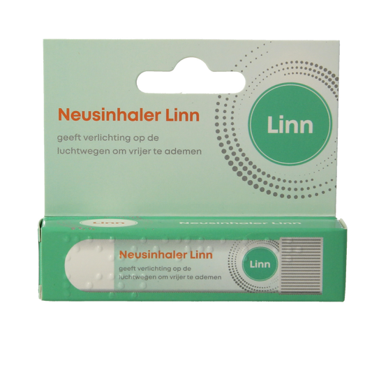 Linn Neusinhaler stick for nasal care and inhalation, shown in the image, designed to help with nasal congestion and breathing.
