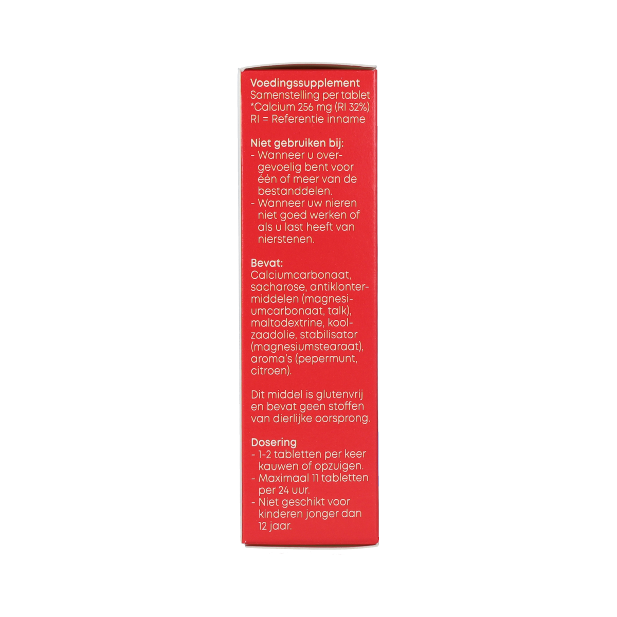 Linn Pepermunt Maagtabletten, 48 chewable tablets for digestion relief, shown in a blister pack.