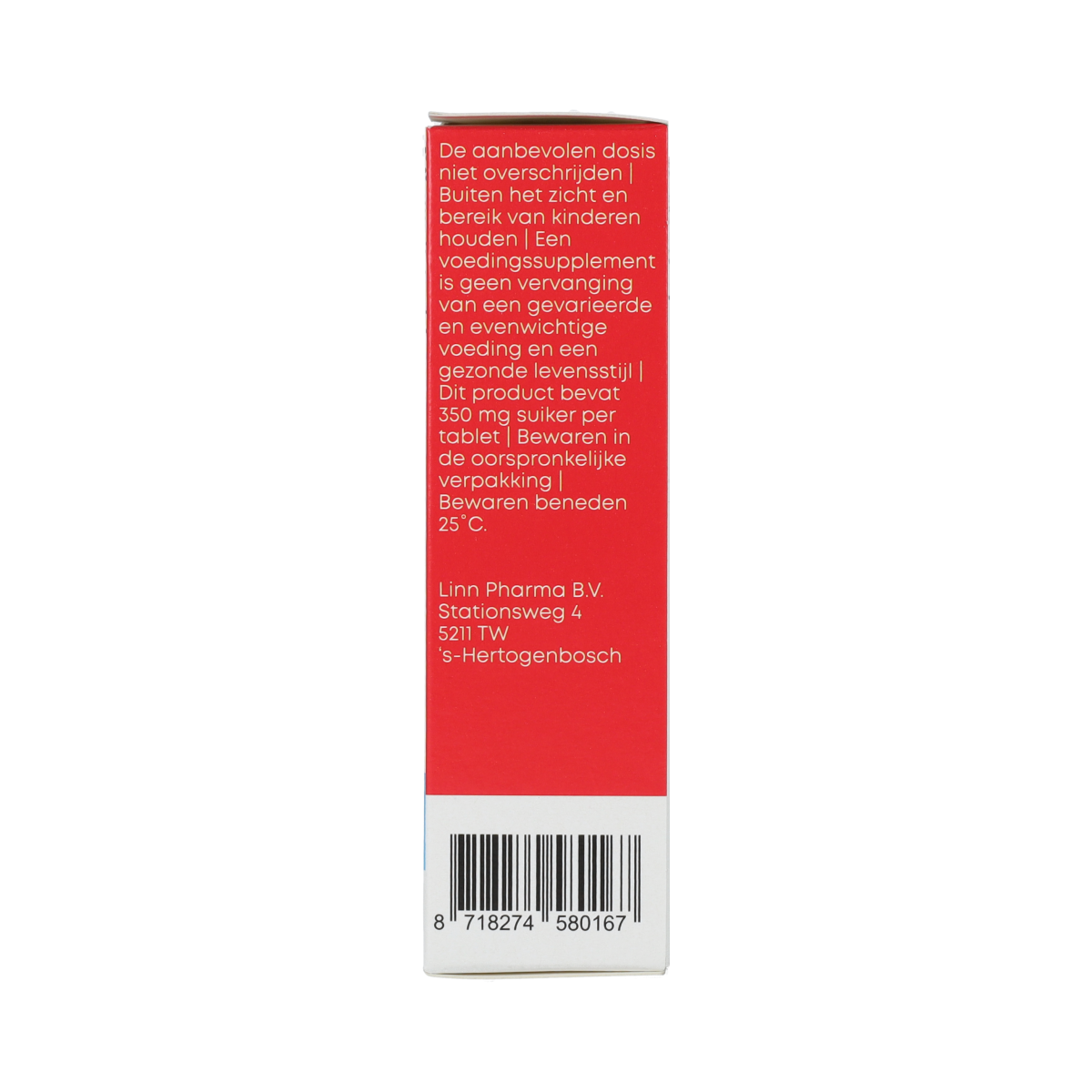 Linn Maagtabletten pepermunt, 48 kauwtabletten for stomach and digestive relief, with peppermint flavor.