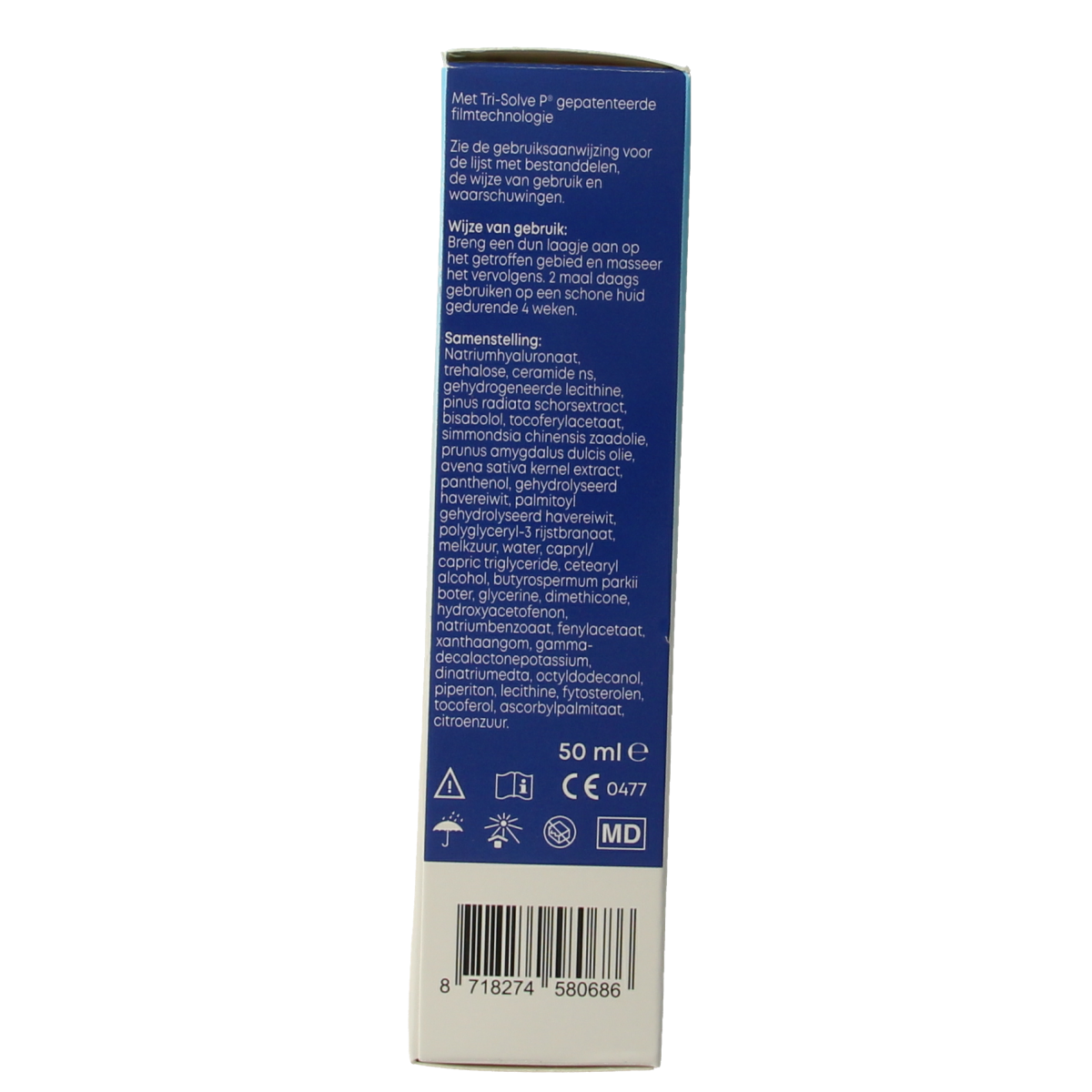 Linn Eczeem creme 50ml, a body care cream in a white tube with blue accents, designed for skin relief and soothing.
