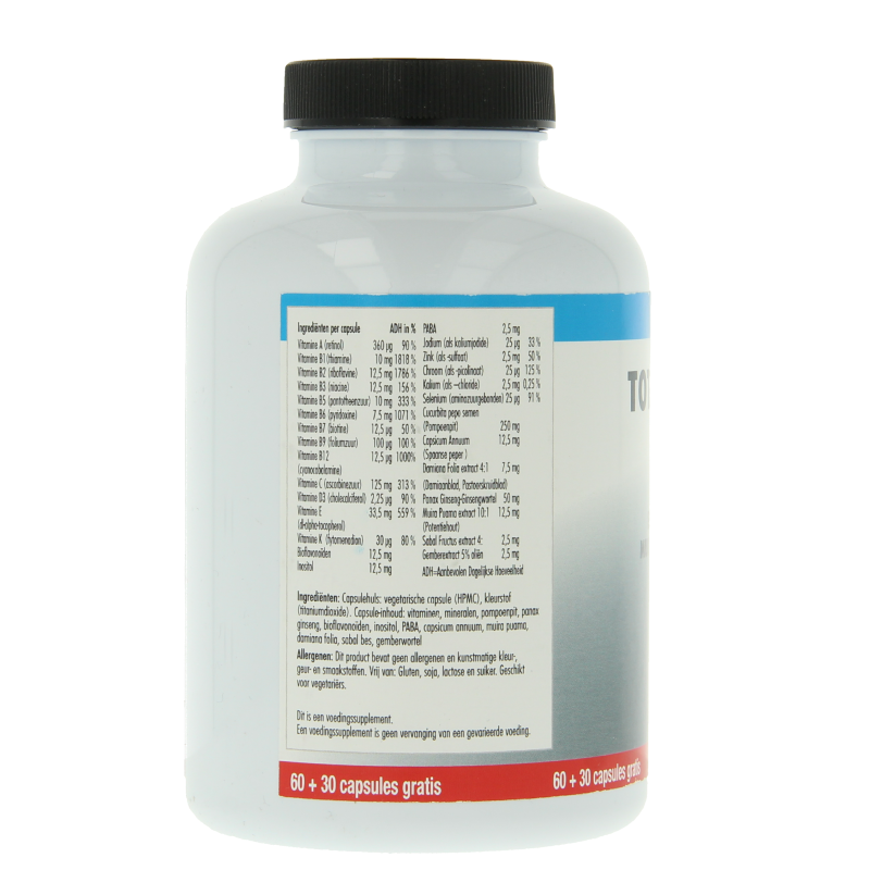 Libra Totaal prostaat herbal supplement in 90 capsules, featuring natural ingredients for prostate support.