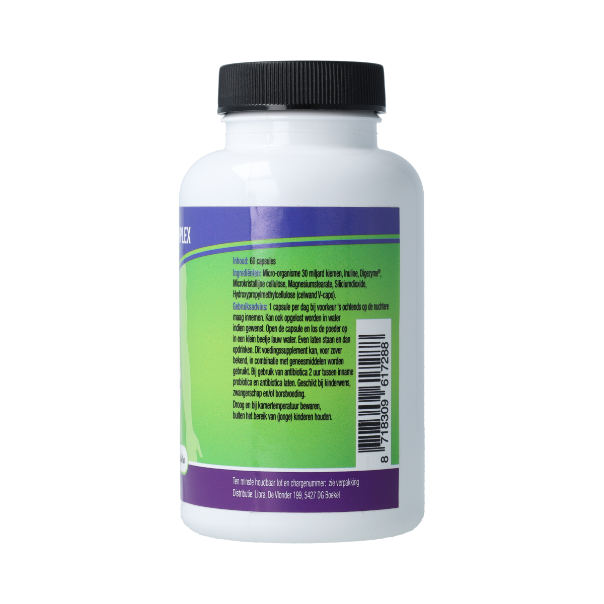 Libra Culturen-Complex 60 capsules containing micro-organisms for digestive health and gut support.
