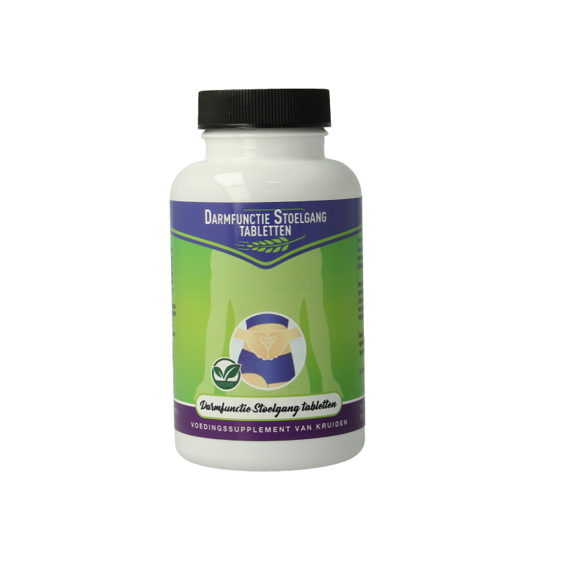 Libra Darmfunctie kruidensupplement with 100 tablets, natural herbal remedy for digestion and bowel health.
