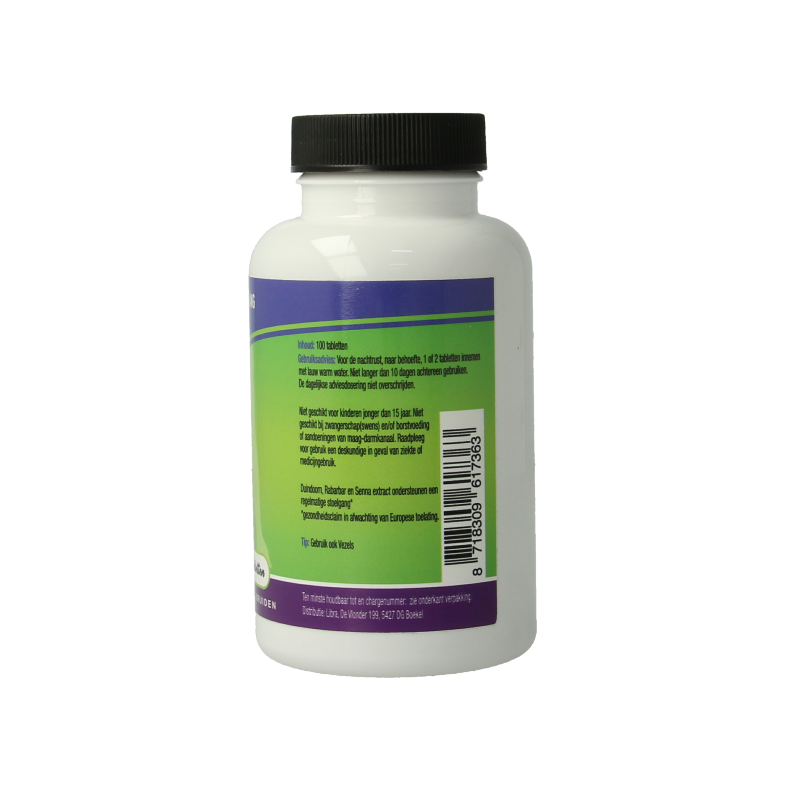 Libra Darmfunctie Kruidenpreparaten box of 100 tablets showing herbal supplement packaging and tablets for digestion support