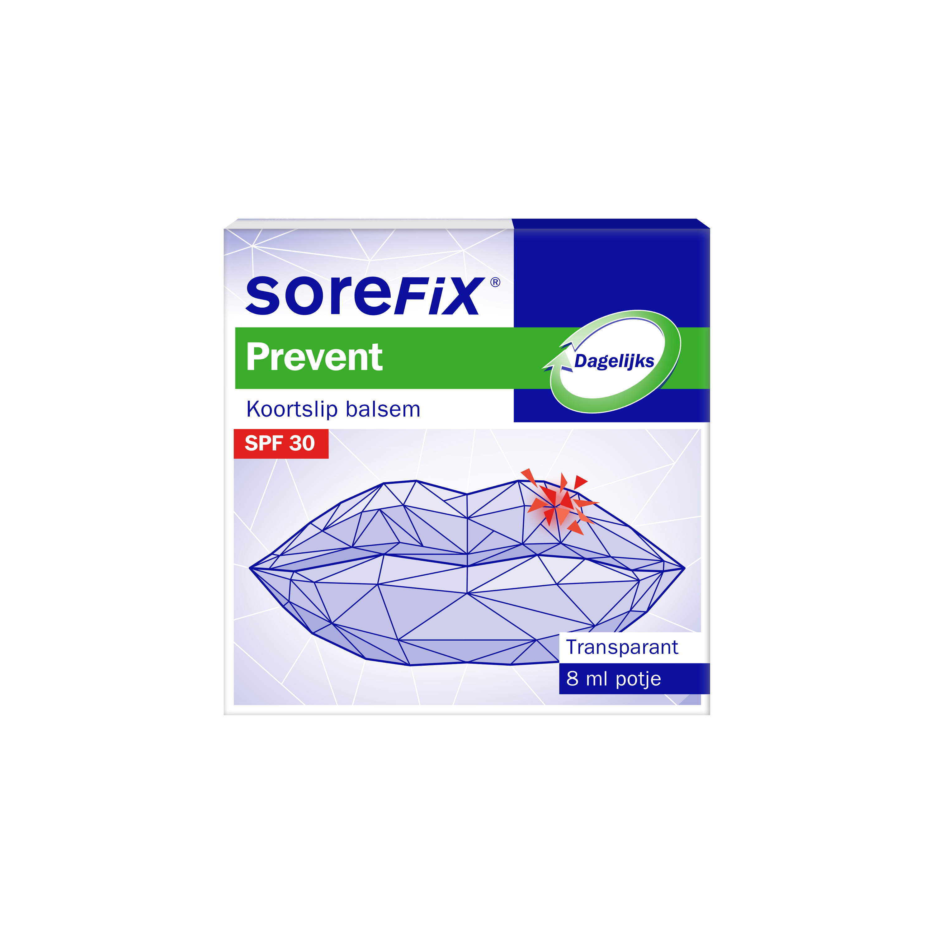 SoreFix SoreFix Prevent lip balm potje 8ml with moisturizing lip care for soothing and protecting lips.