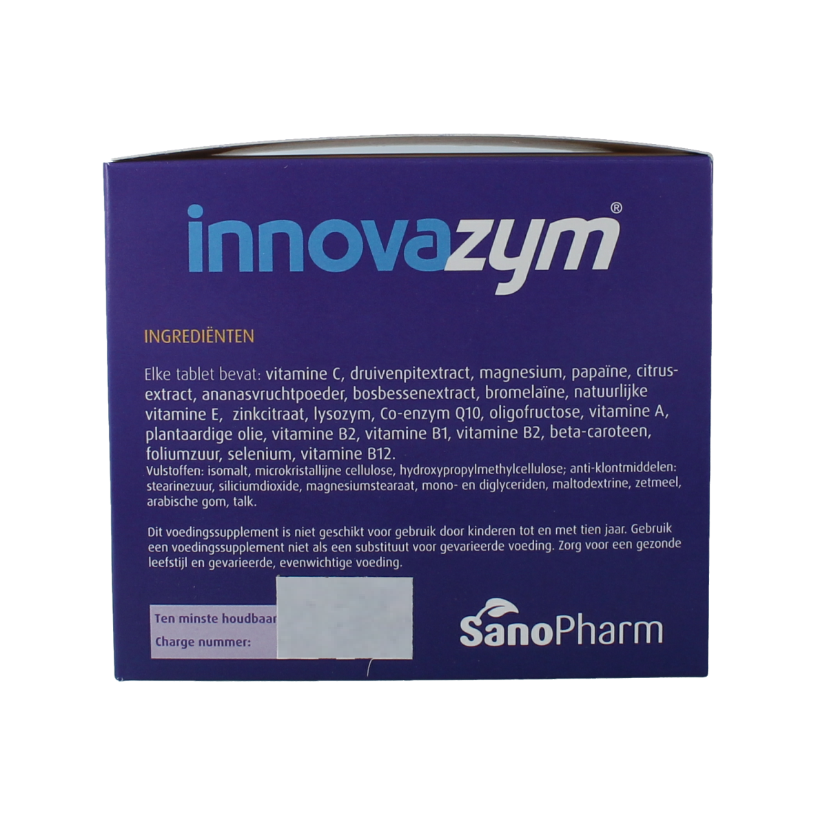 SanoPharm Innovazym 210.00 multivitamin tablets, dietary supplement with various vitamins and nutrients, in a blister pack