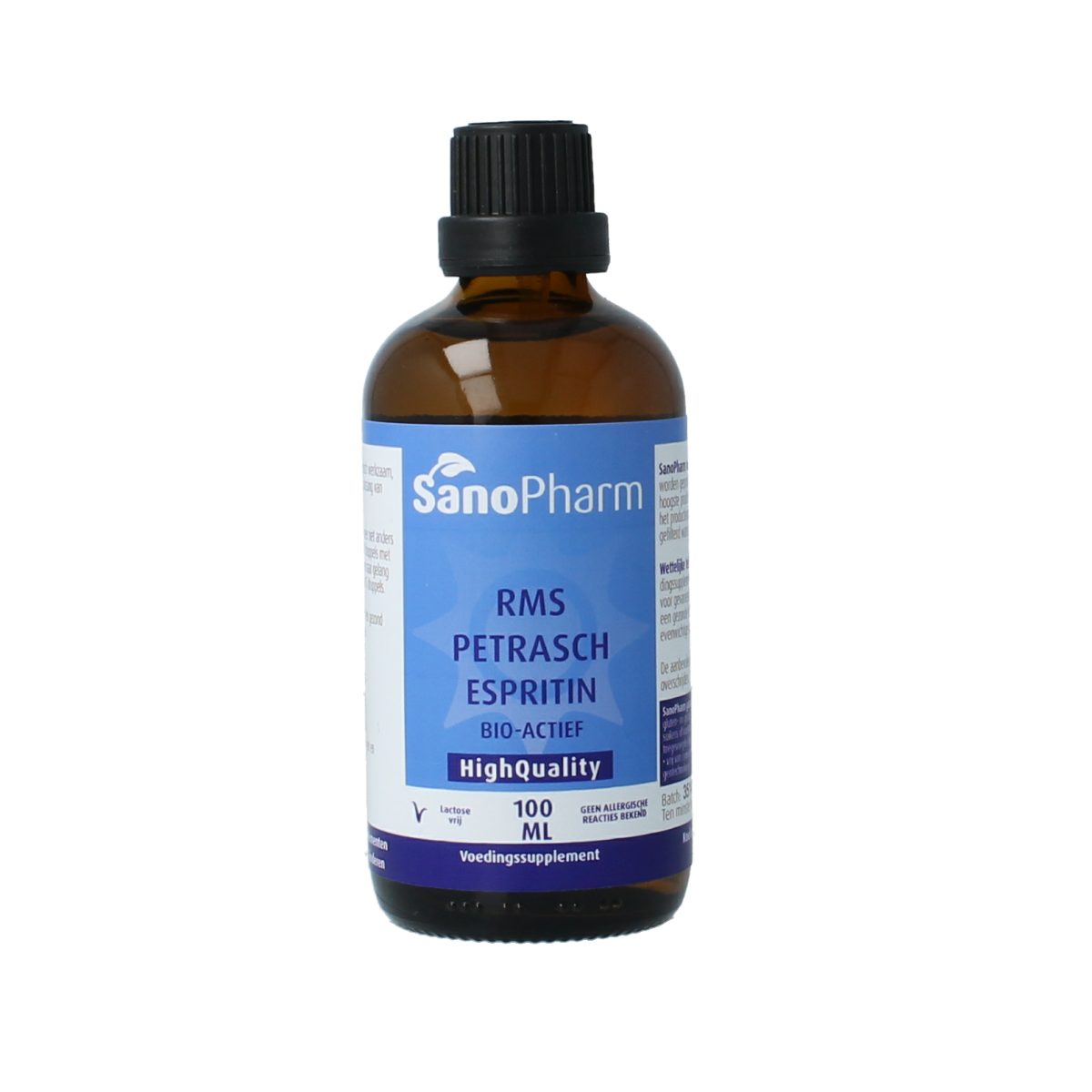 Petrasch Espritin herbal preparation in 100ml bottle, featuring natural ingredients for wellness and herbal remedy use.