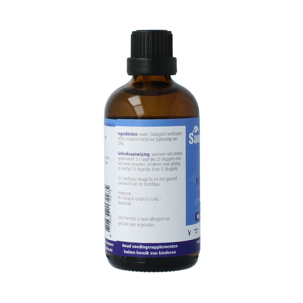 Petrasch Espritin herbal preparation in a 100ml bottle, featuring natural ingredients for wellness and health.