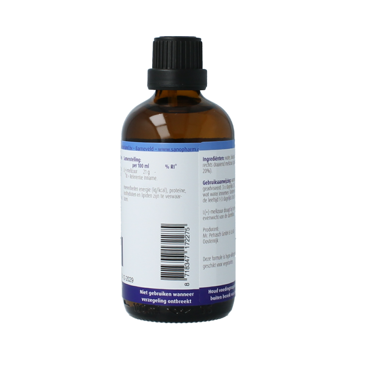 Petrasch Espritin herbal preparation in a 100ml bottle, natural herbal product from Petrasch for wellness and health.