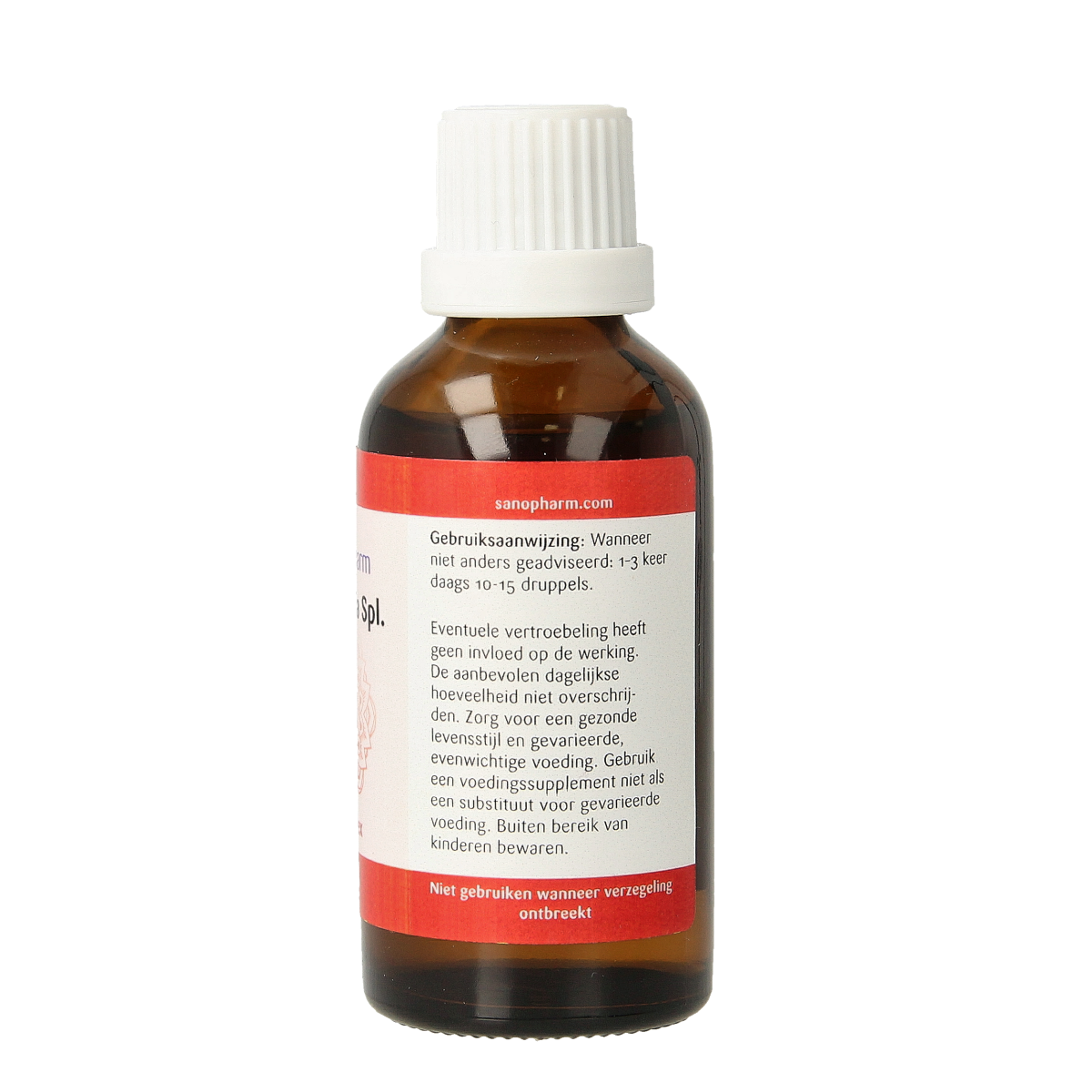 SanoPharm Artemisia Sanoplex herbal preparation in a 50ml bottle, featuring fresh Artemisia leaves and herbal extract labeled packaging.