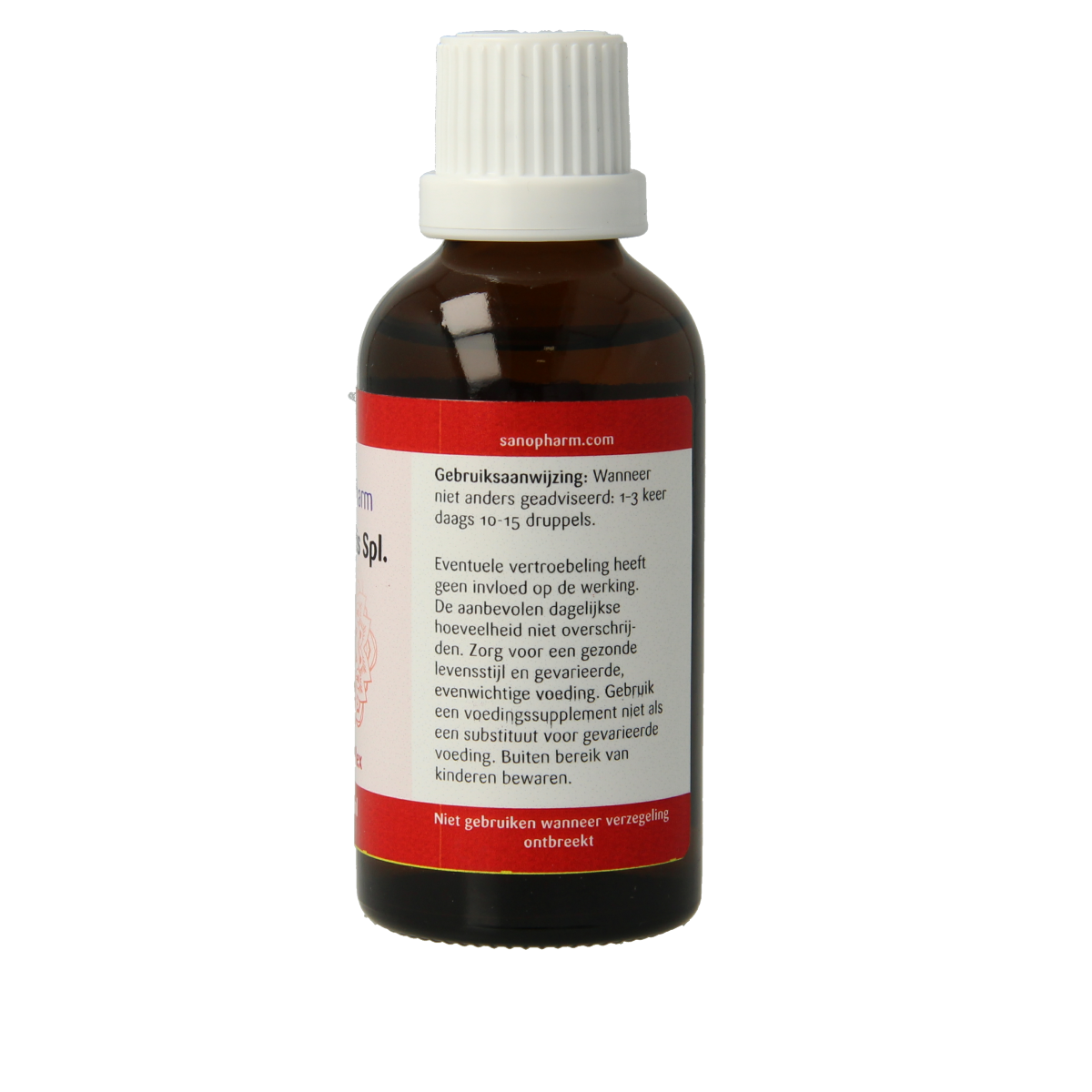 SanoPharm Cantharis Sanoplex herbal preparation bottle with label, 50ml Kruidenpreparaten, natural medicine product