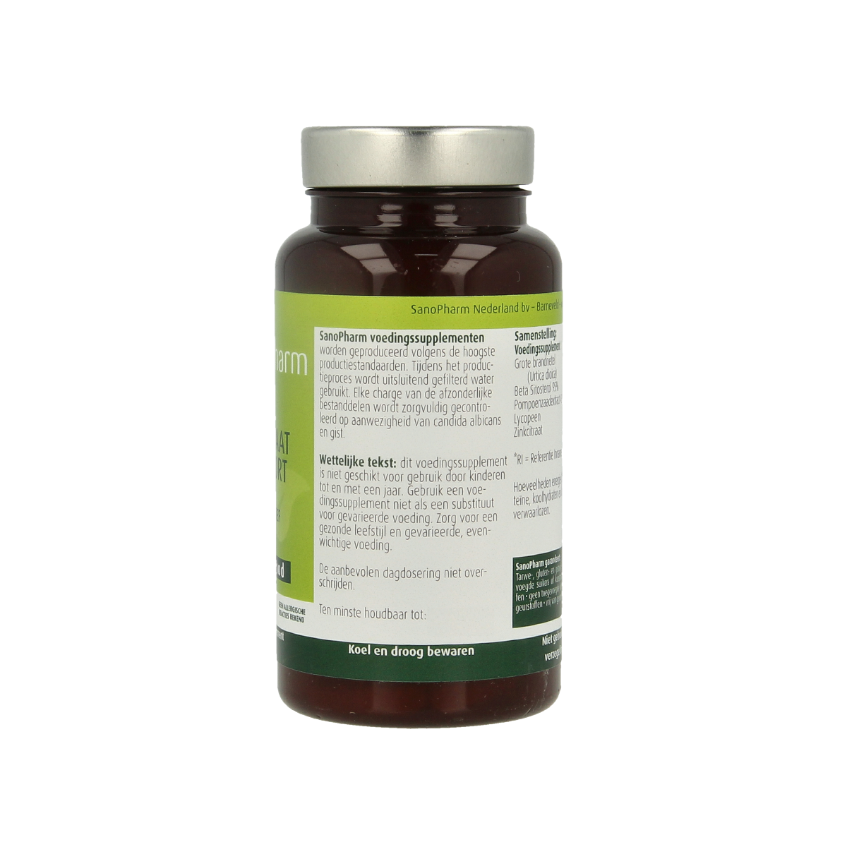 SanoPharm Prostaat Support Kruidenpreparaten capsules, 60-count, natural prostate health supplement with herbal ingredients