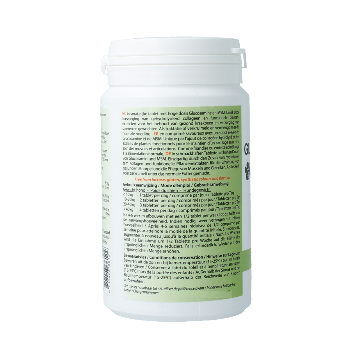 PhytoTreat Glucosamine extra hond dietary supplement with 90 tablets, supporting joint health for dogs.