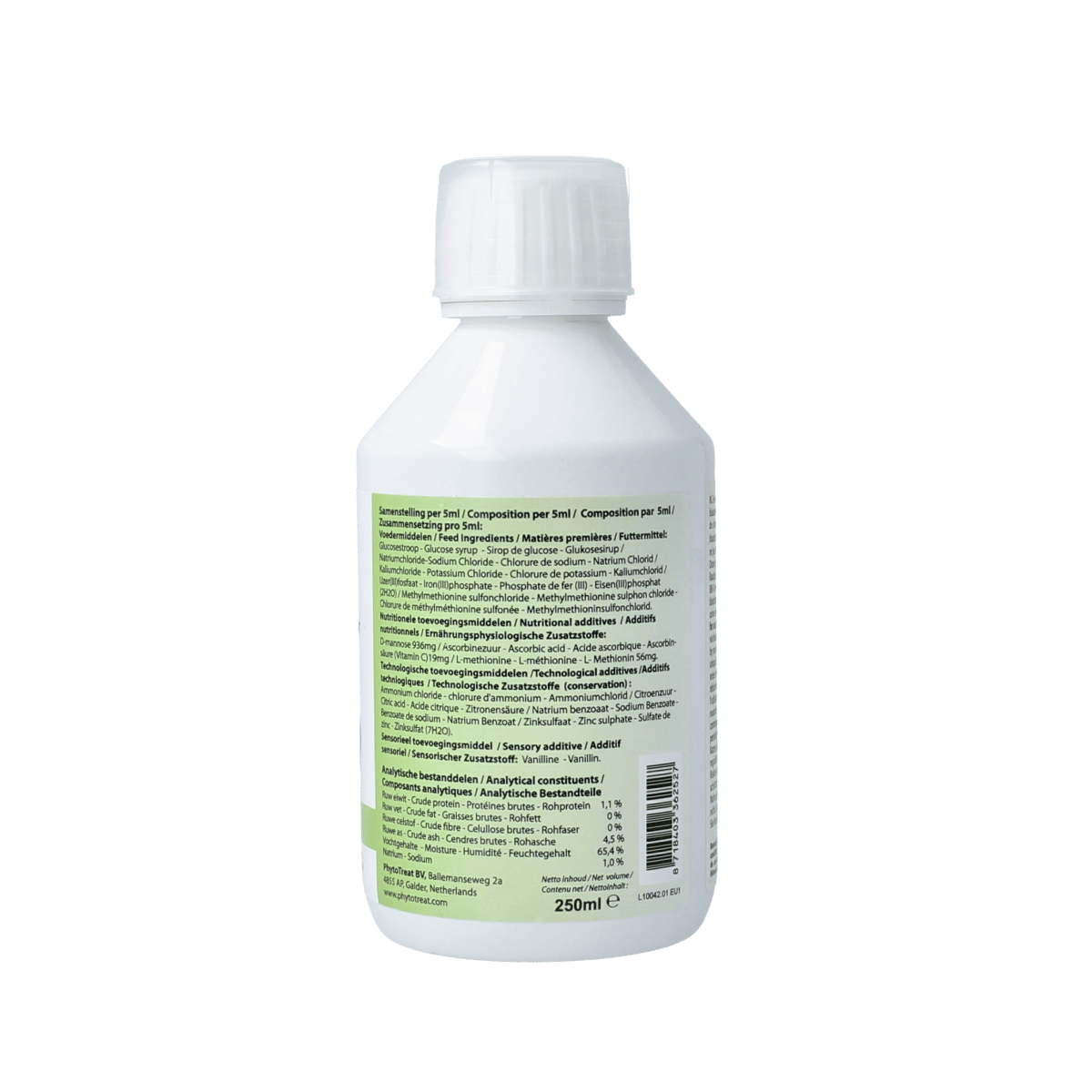 PhytoTreat Urical dietary supplement for animals in a 250ml bottle, natural health support for pets.