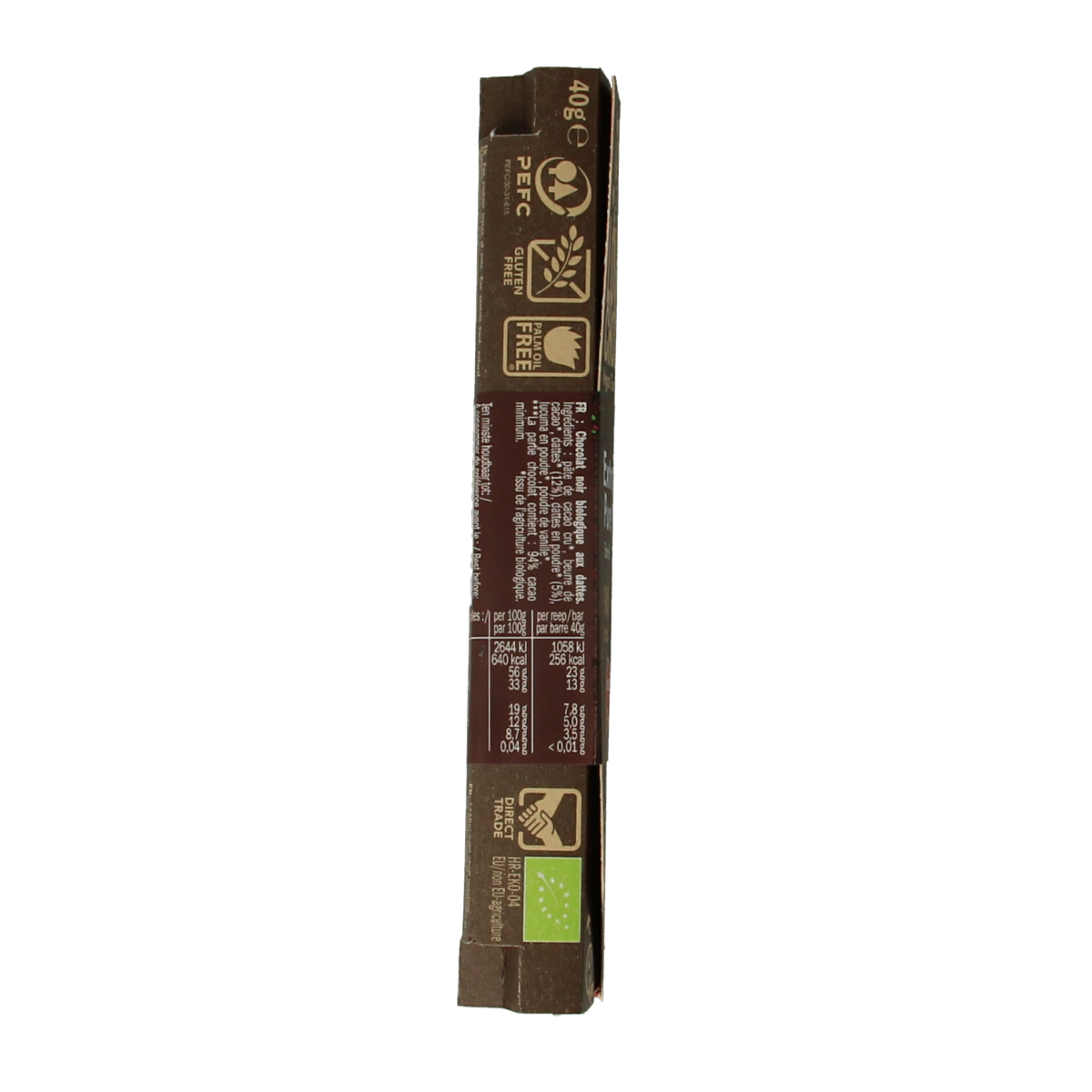 Lovechock Extra Pure 94% organic chocolate bar, 40g, with dark, rich cocoa visible in the image.