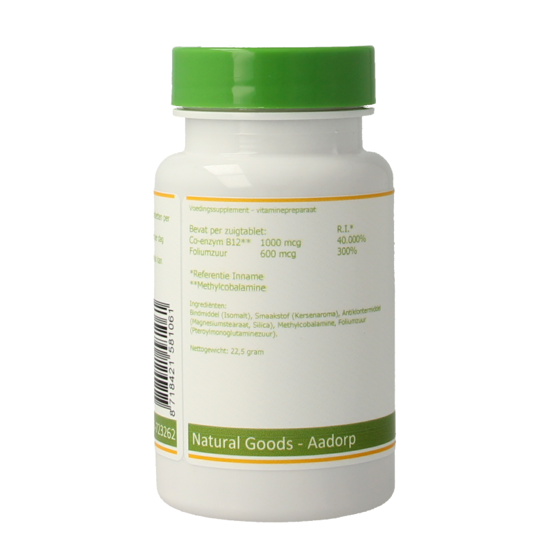 Elvitum Vitamin B12 1000mcg and folic acid multivitamin lozenges, 90 tablets, with colorful packaging and tablets visible.