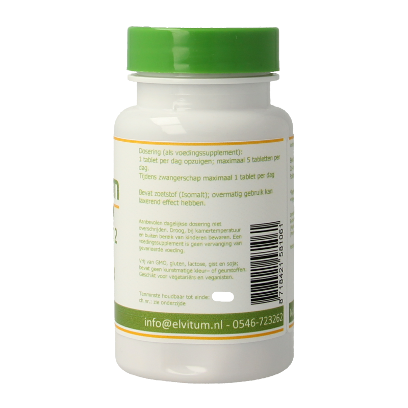Elvitum Vitamin B12 1000mcg and folic acid multivitamin lozenges in a blister pack, dietary supplement for daily health support