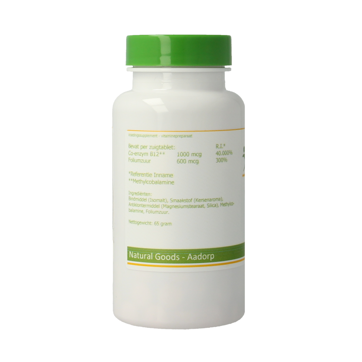 Elvitum Vitamin B12 1000mcg and folic acid multivitamin lozenges in a blister pack, dietary supplement for energy and health.