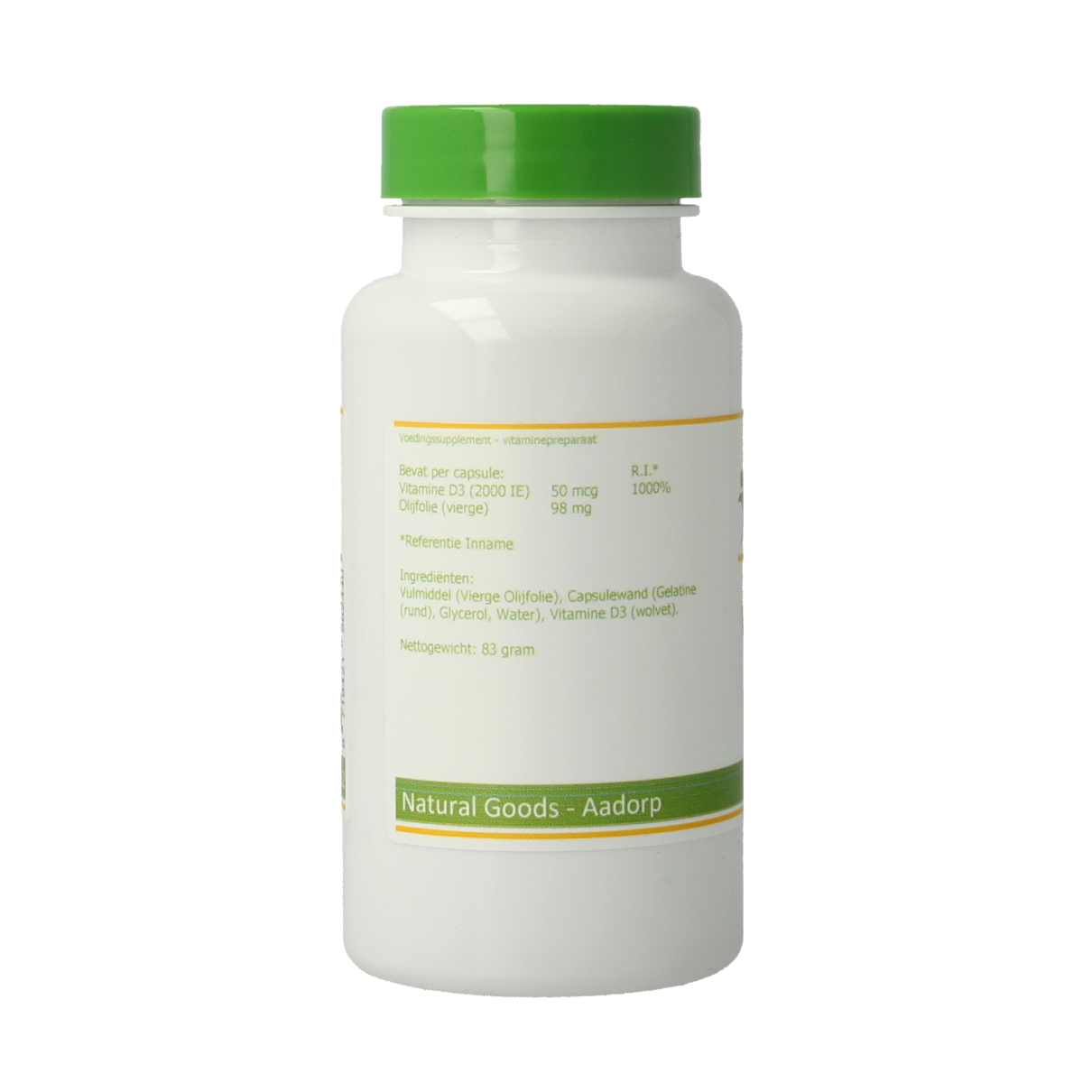 Elvitum Vitamin D3 2000IU capsules in a blister pack, dietary supplement for bone health and immune support.