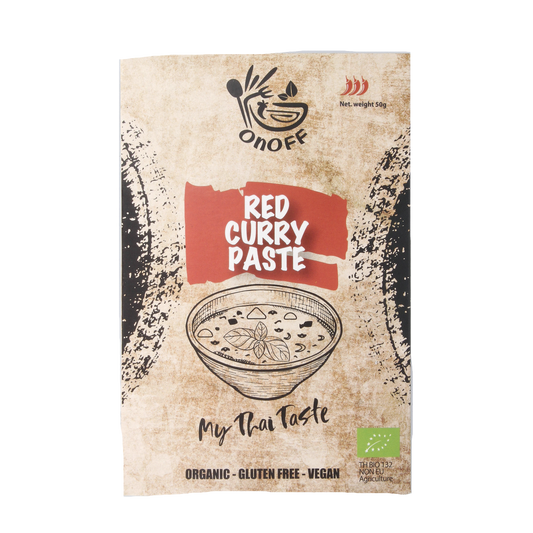 Onoff Thaise rode currypasta bio 50.00 Gram